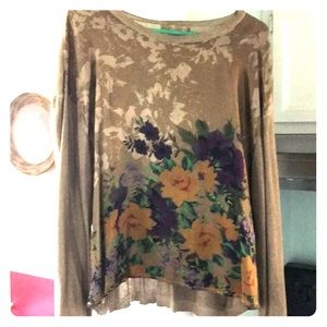 Johnny Was Night Roses Silk & Cashmere Sweater